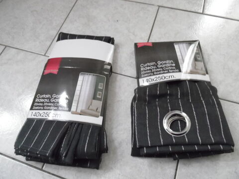 voilages noirs, 140 x 250 cm, NEUFS 8 Abbeville (80)