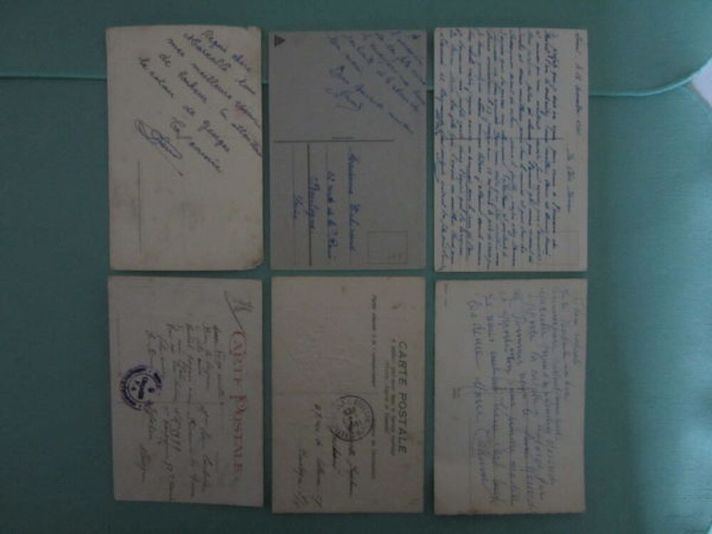 6 CARTES POSTALES ANCIENNES - cartes &eacute;crites
