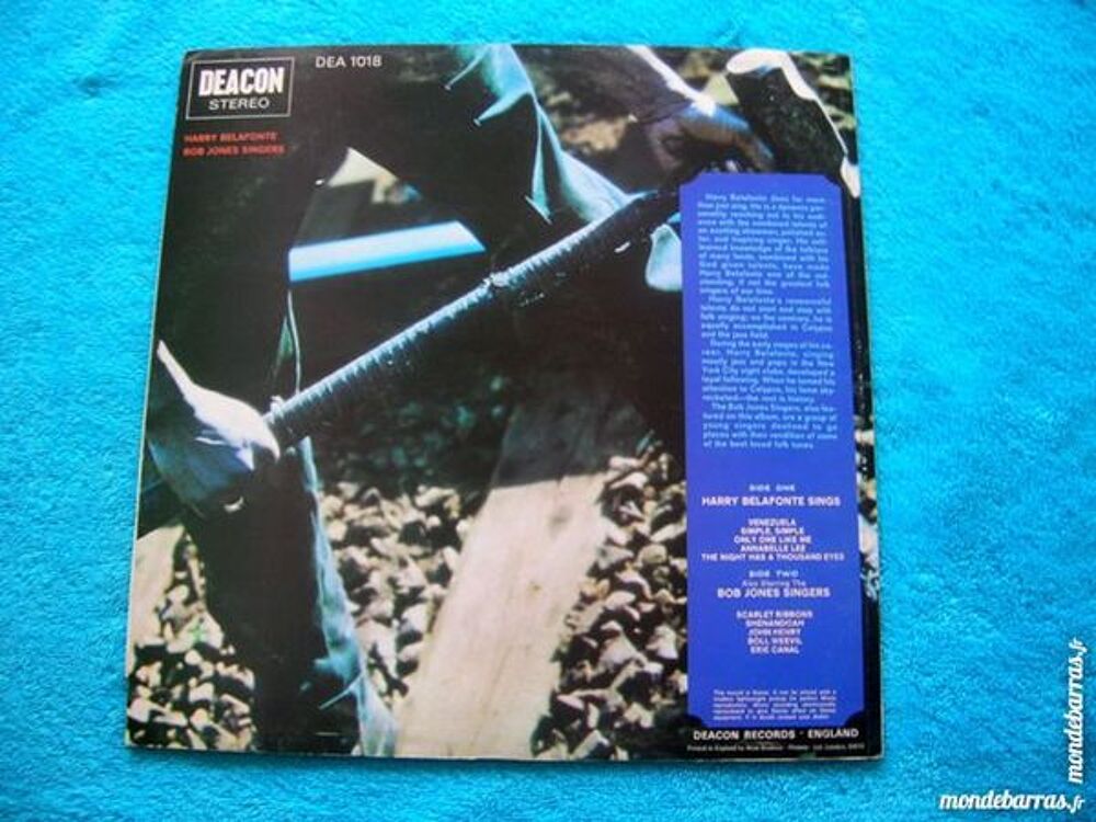 33 TOURS HARRY BELAFONTE Sings five early tunes CD et vinyles