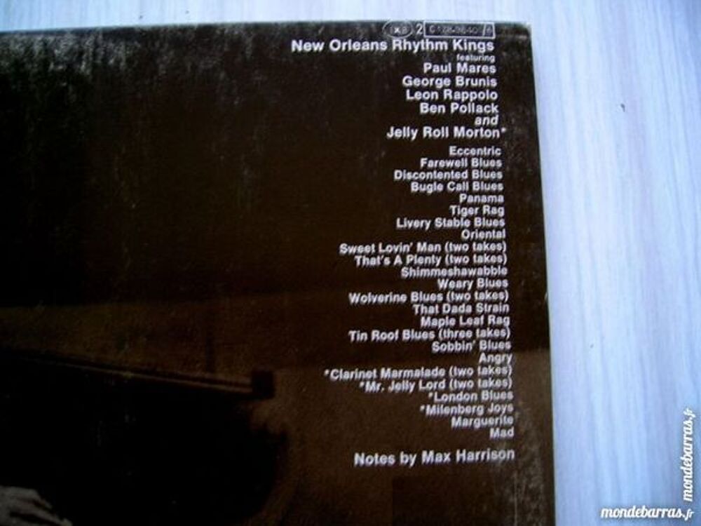 DOUBLE 33 TOURS NEW ORLEANS RHYTHM KINGS J.Morton CD et vinyles