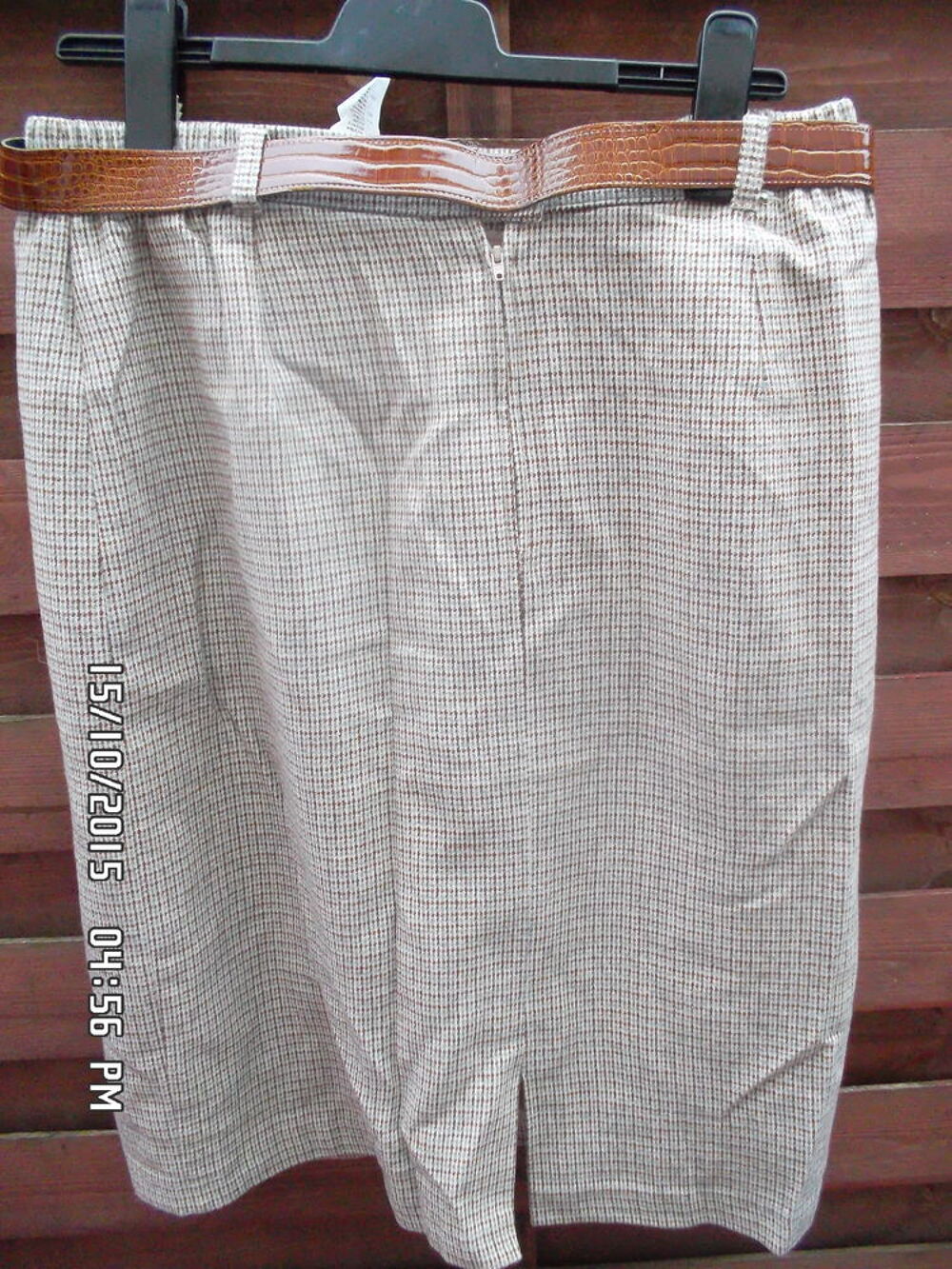 JUPE MARRON ECOSSAISE-JUSTE 3E*KIKI60230 Vêtements
