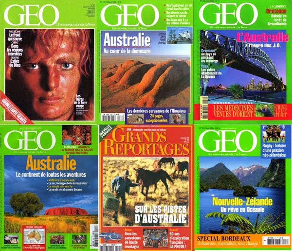 voici 6 revues sur L"AUSTRALIE / les-livres-de-jac Livres et BD