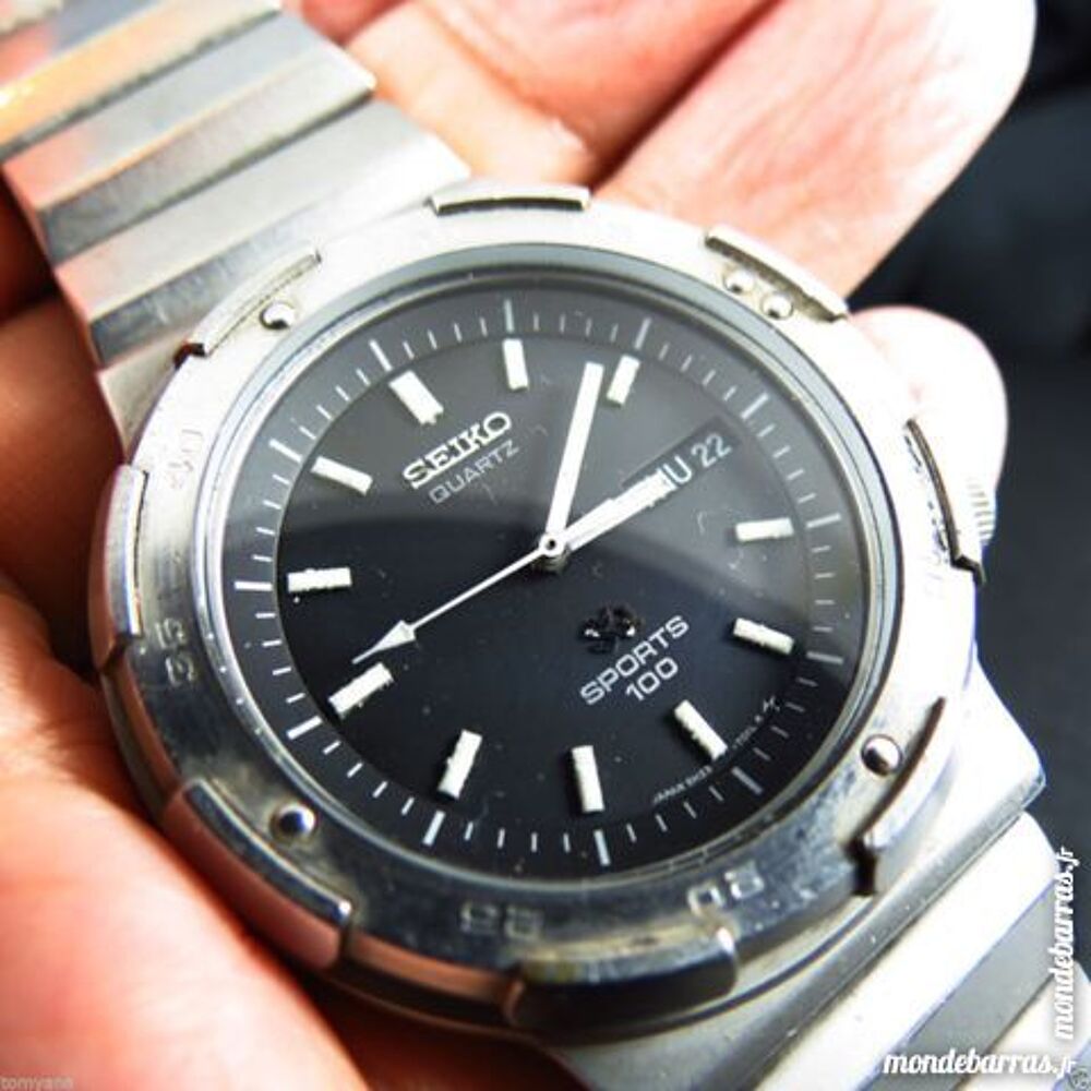 SEIKO SPORTS 100 5H23 analogique SEI0213 Bijoux et montres