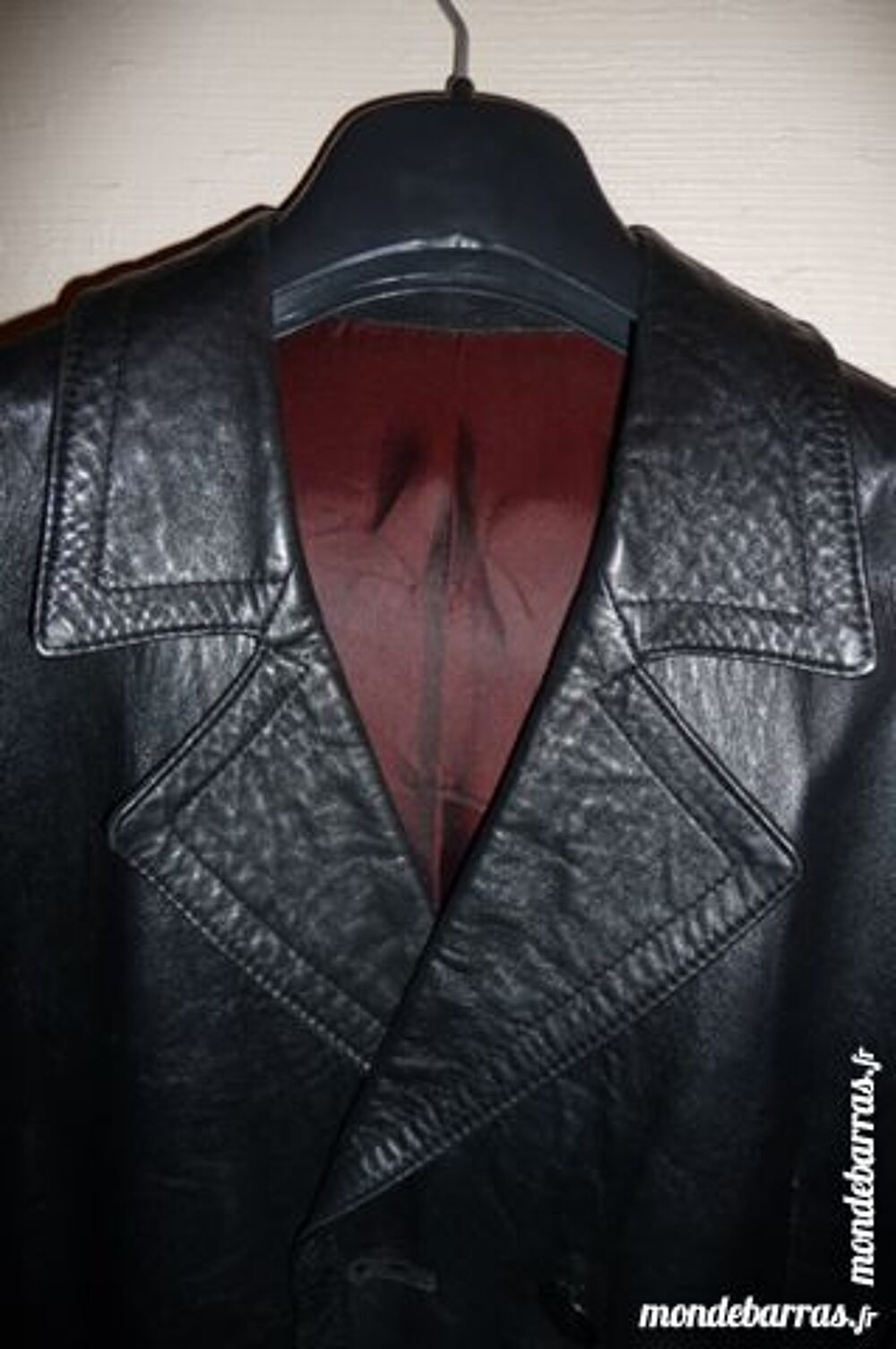 manteau en cuir homme Vêtements