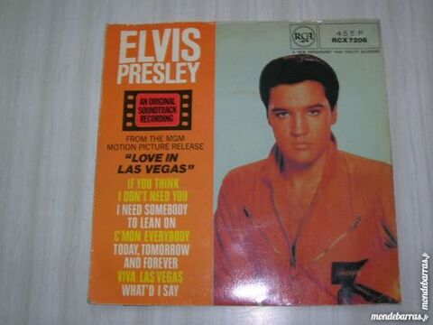 45 TOURS EP ELVIS PRESLEY Love in las vegas 22 Nantes (44)