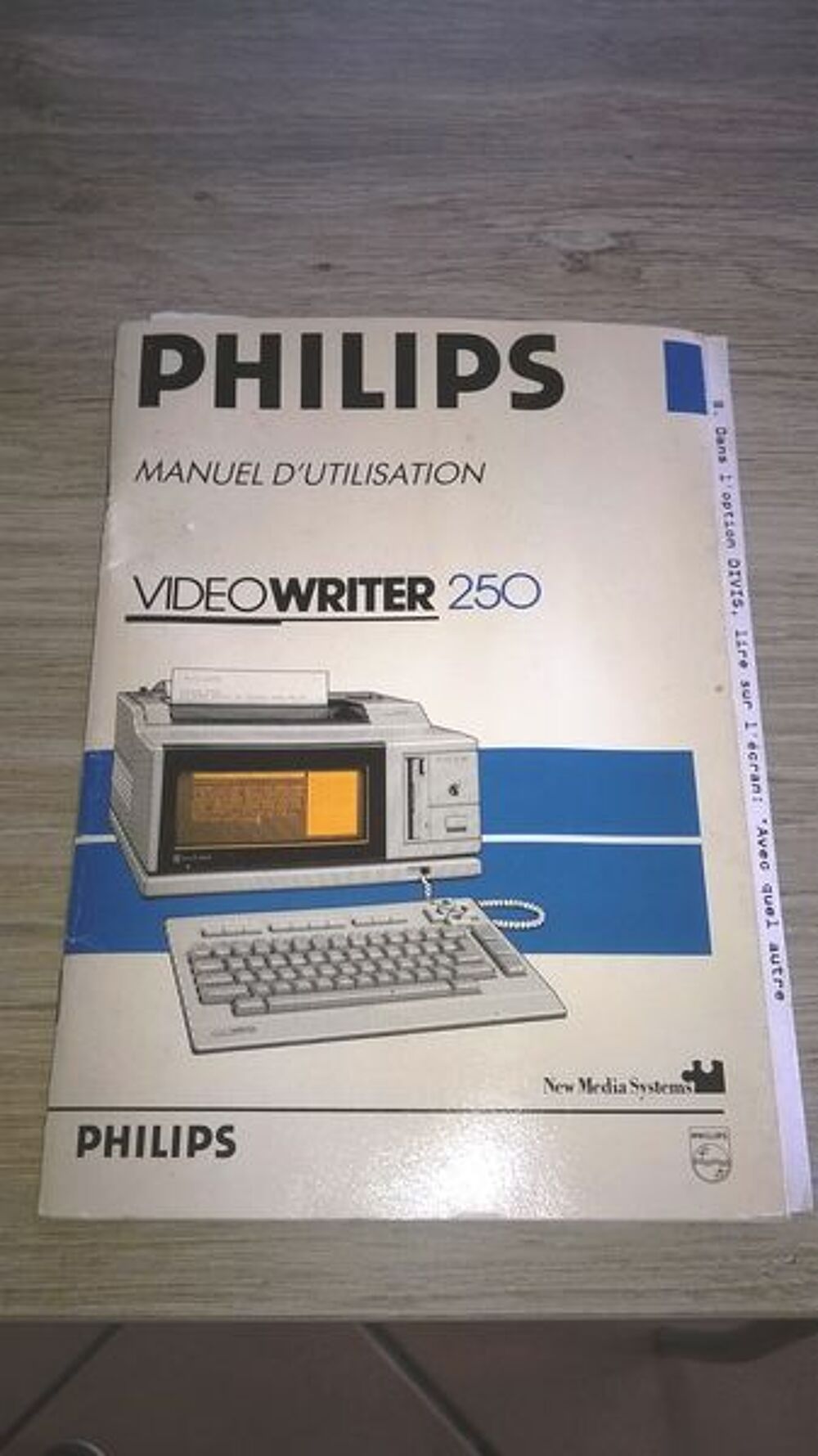 Pour Collectionneur Traitement texte PHILIPS VIDEO WRITER Matériel informatique