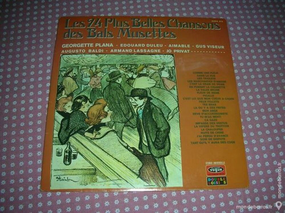 LES 24 PLUS BELLES CHANSONS DES BALS MUSETTES CD et vinyles