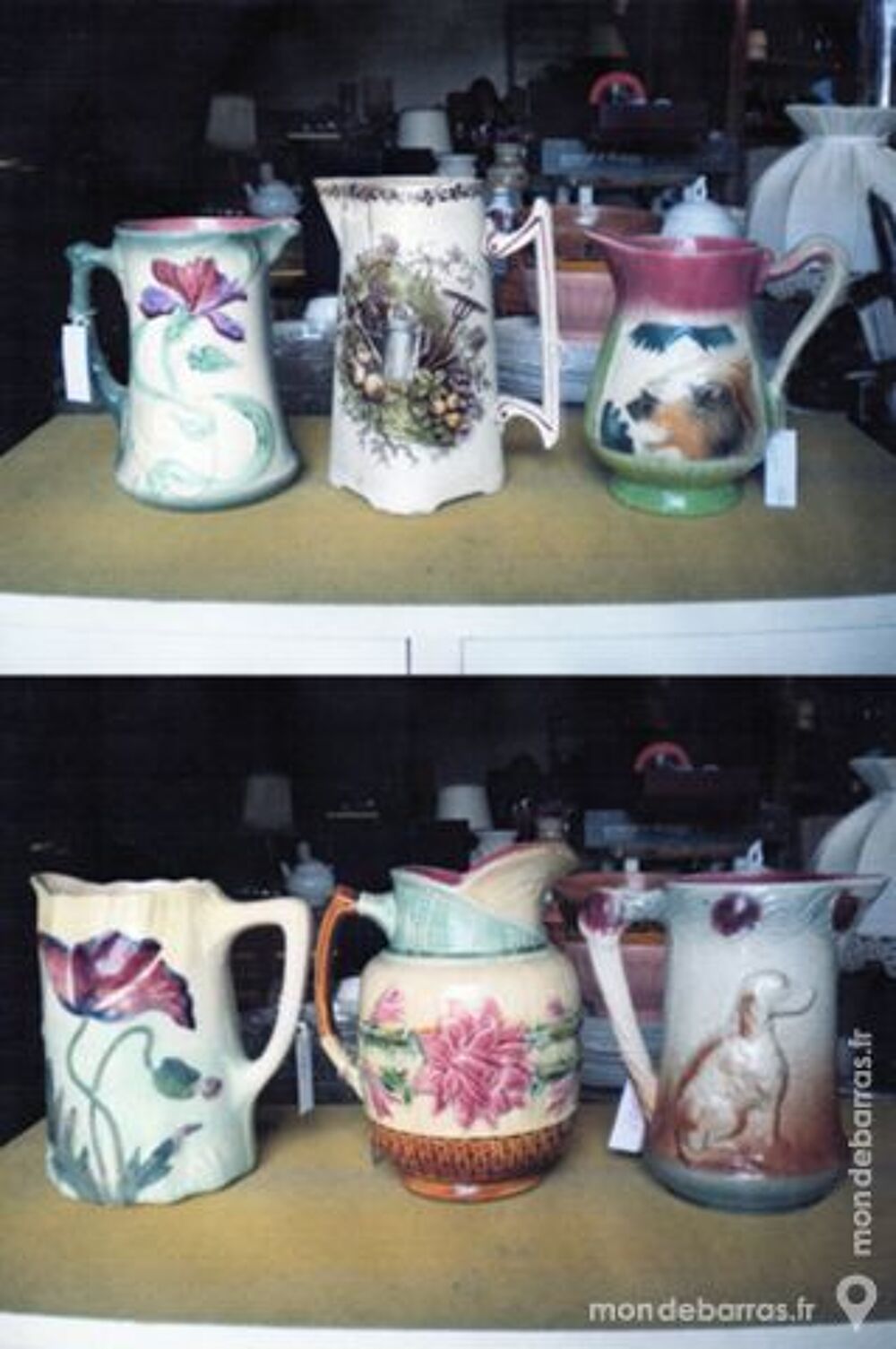 collection de pichets barbotinne Décoration