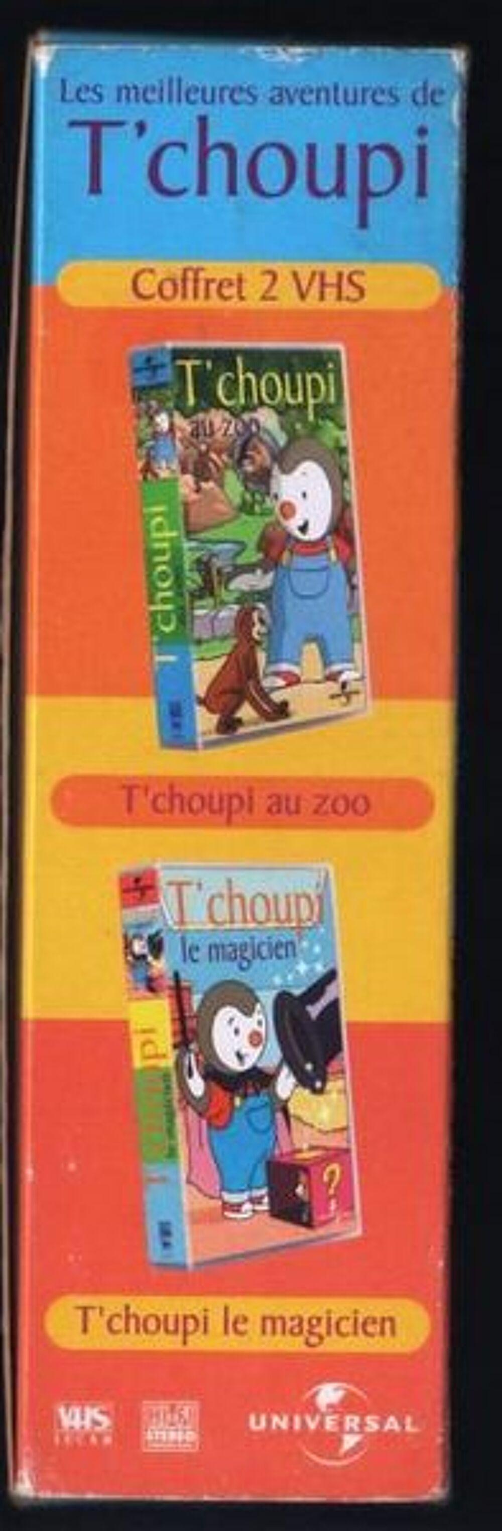 T'CHOUPI - 2 VHS / prixportcompris DVD et blu-ray