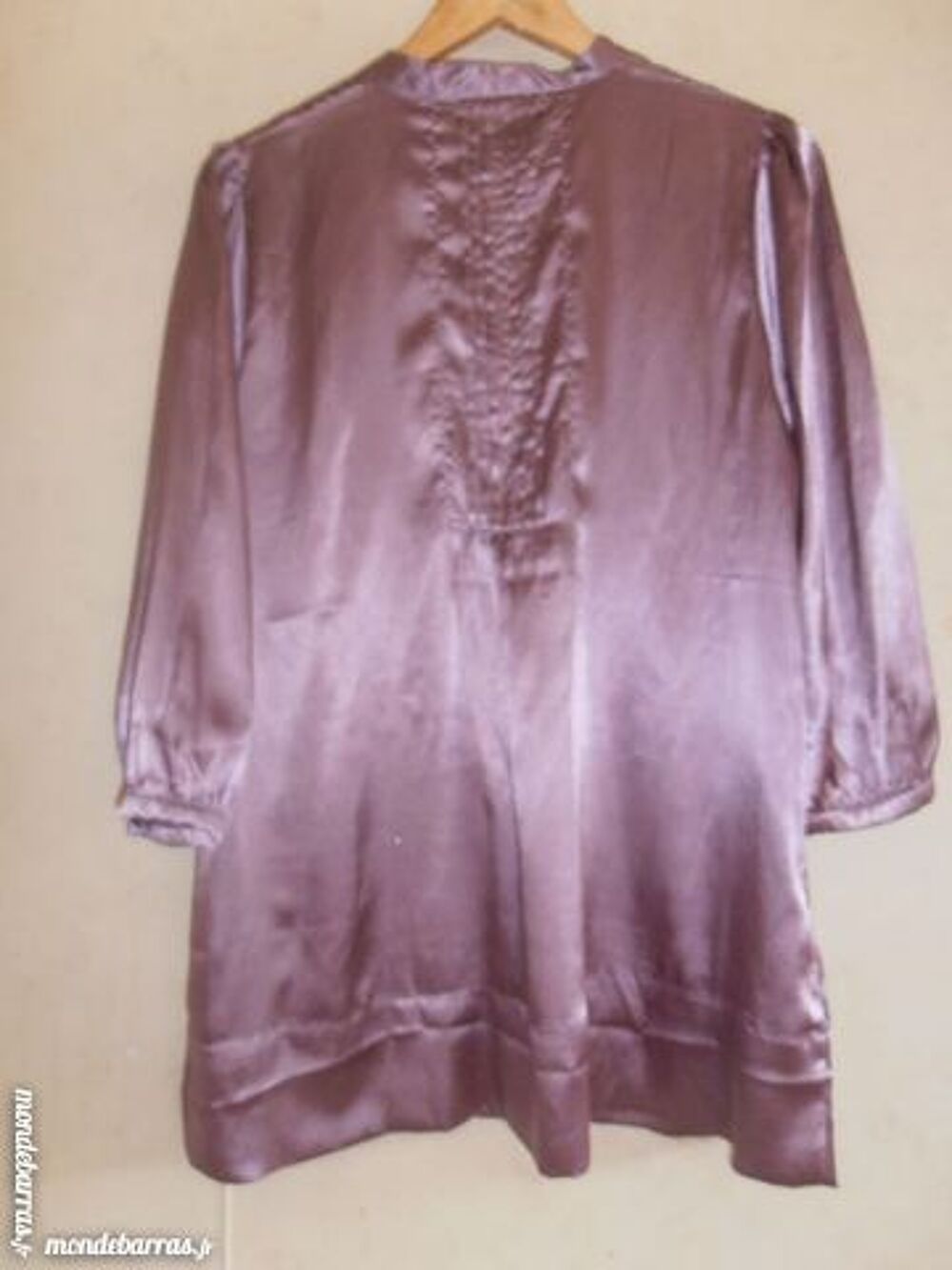 Tunique rose satin&eacute;e Vêtements