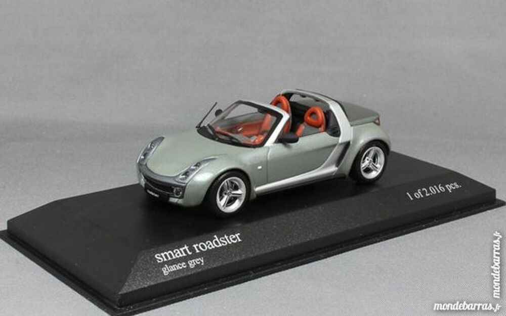 Smart Roadster gris 1/43 Minichamps Neuf Boite Jeux / jouets