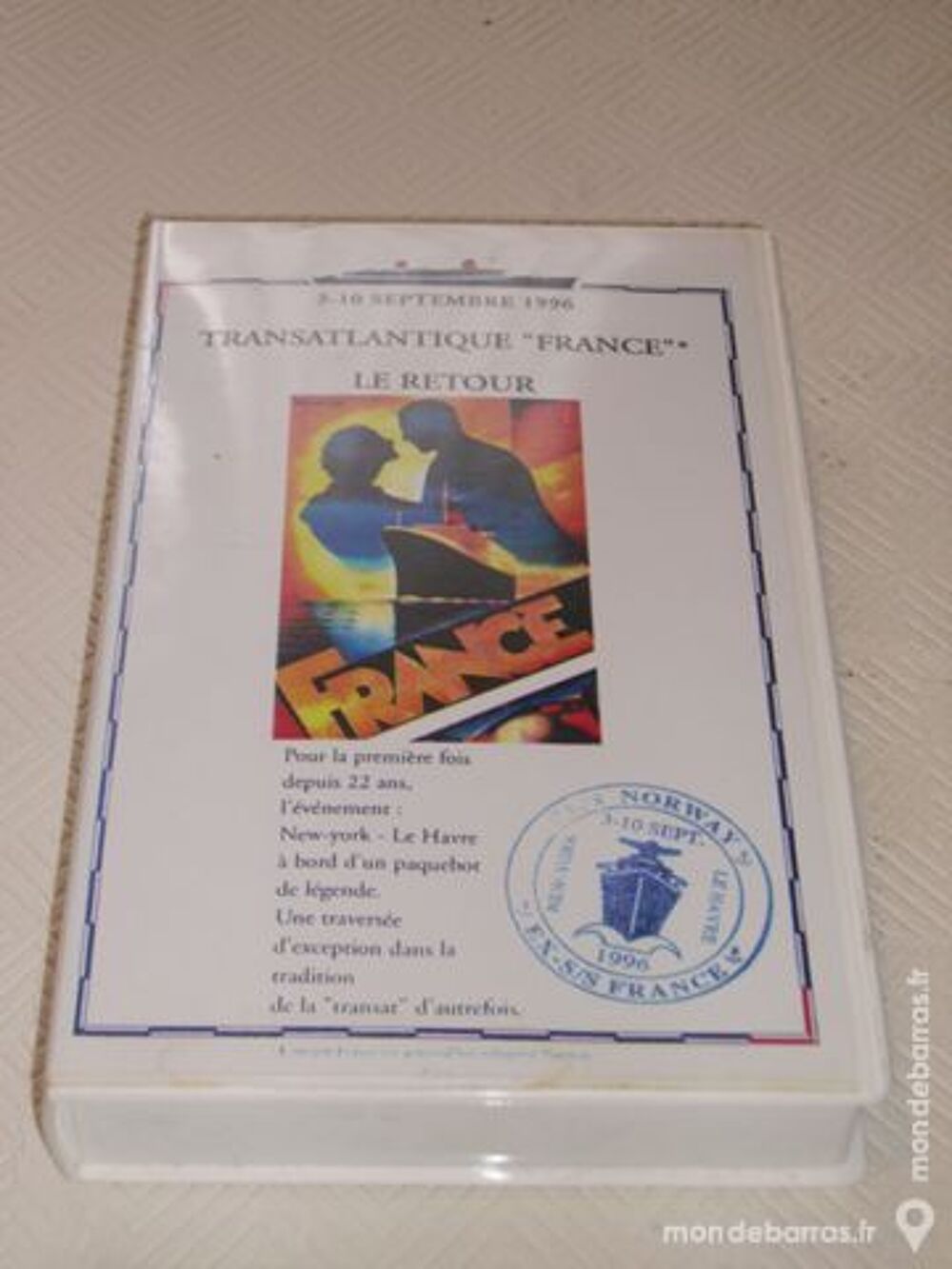CASSETTE VHS &laquo; Transatlantique France, le retour &raquo; 