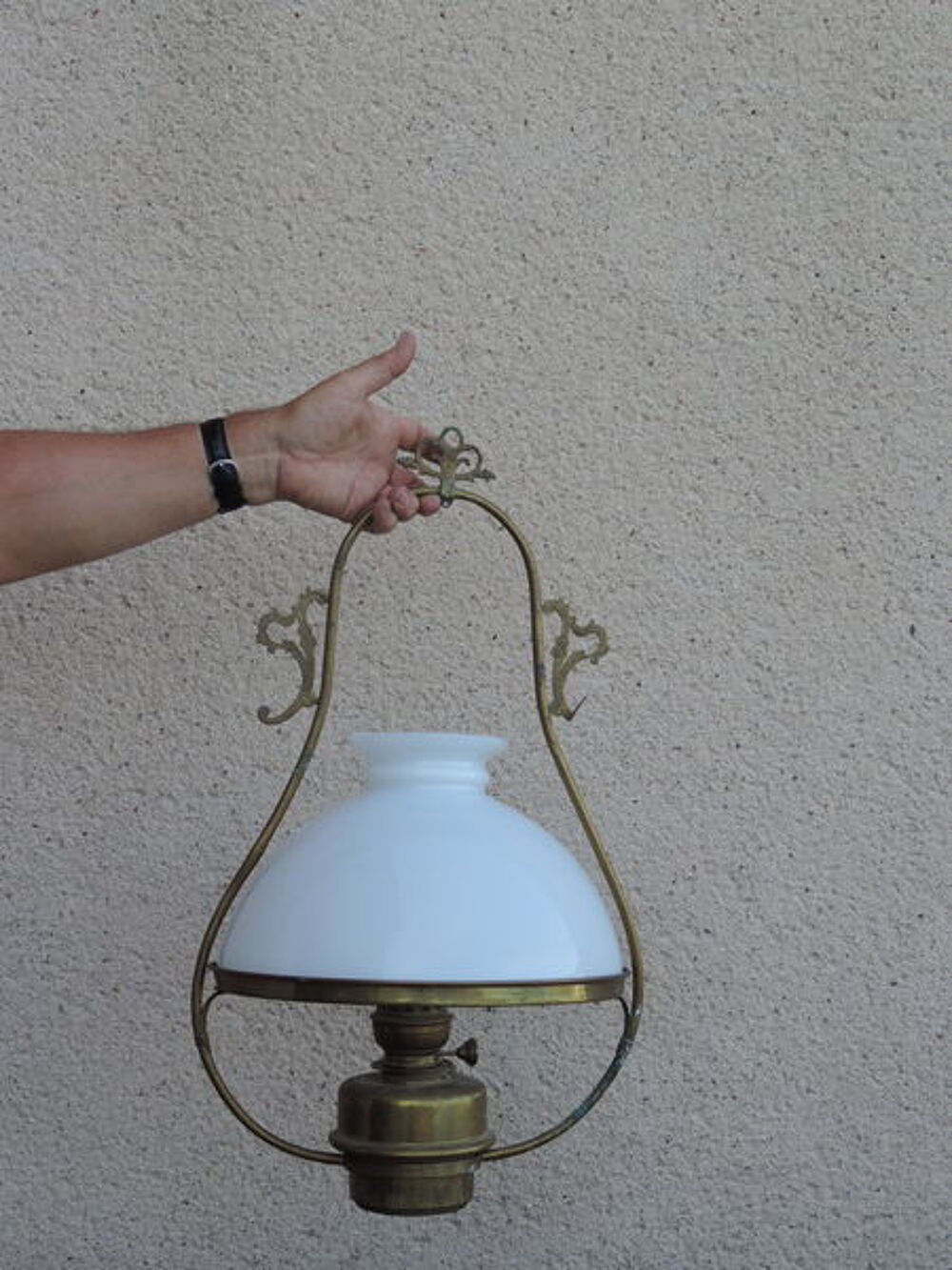 suspension - verre opaline Décoration