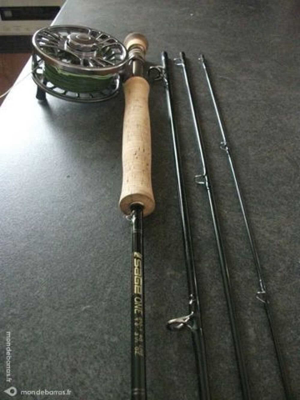 CANNE A MOUCHE PERSONNALISEE &laquo;PECHE PASSION 56&raquo; Sports