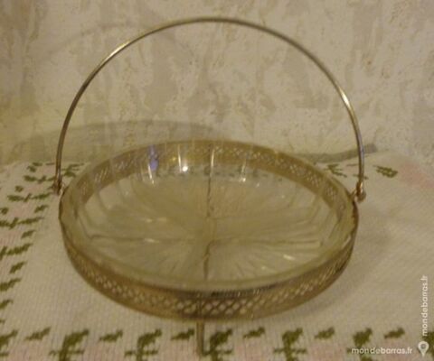VINTAGE 70's - Serviteur Plat Plateau Apéritif- 4 Écuisses (71)