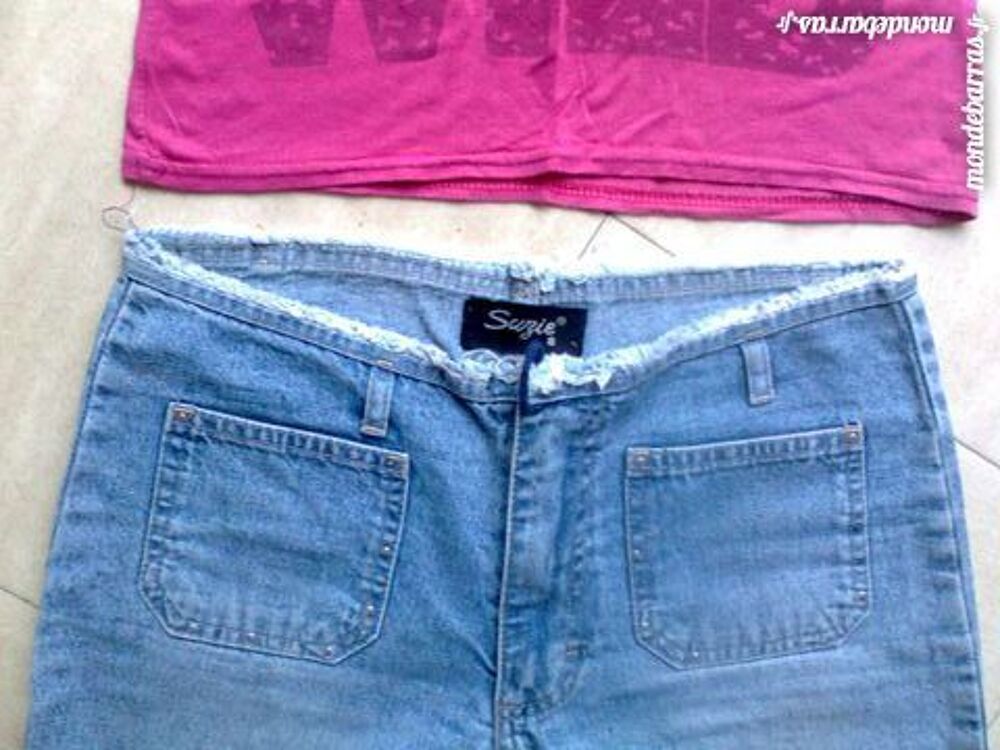 short en jean et tee-shirt - 36 - zoe Vêtements