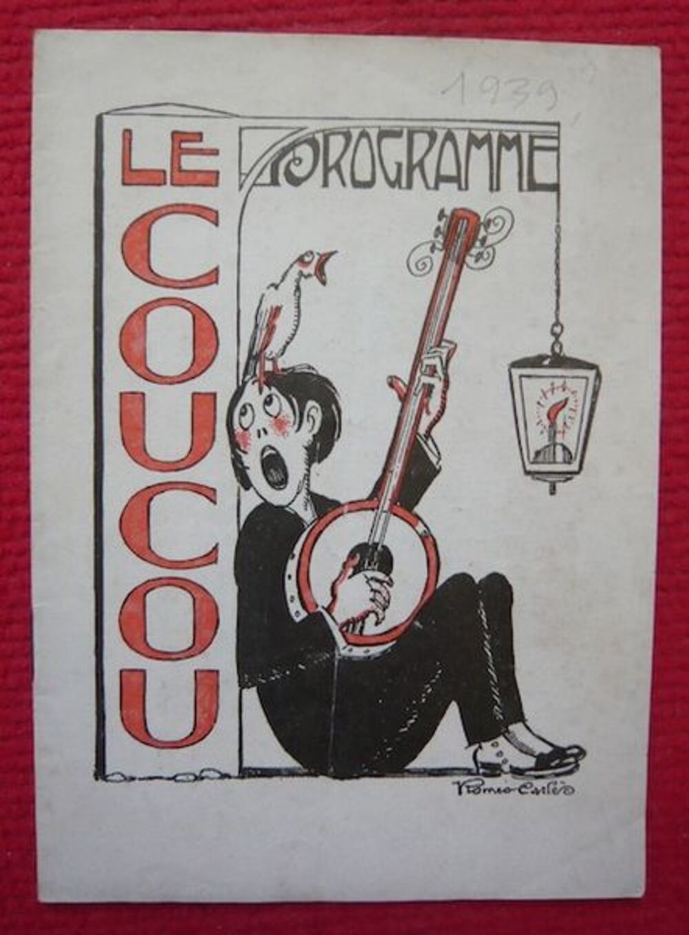Programme du cabaret du rire Le Coucou (1939) 
