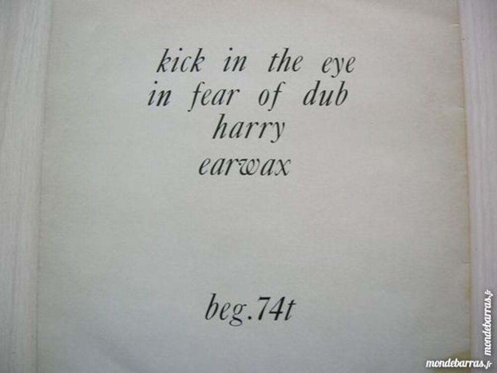 MAXI 45 TOURS BAUHAUS Kick in the eye CD et vinyles