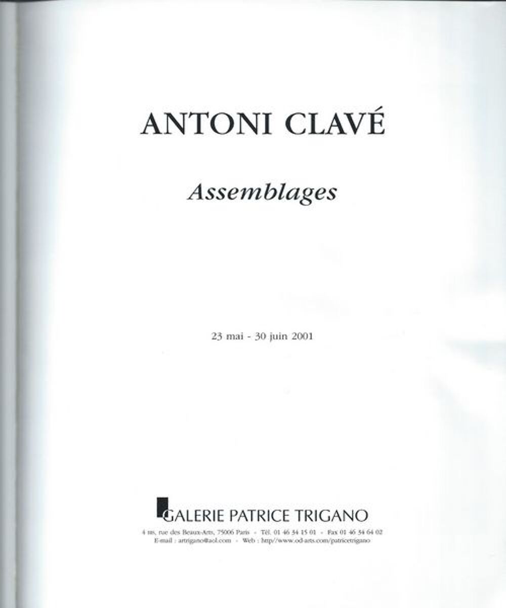Antoni Clave: collage et d&eacute;dicace 