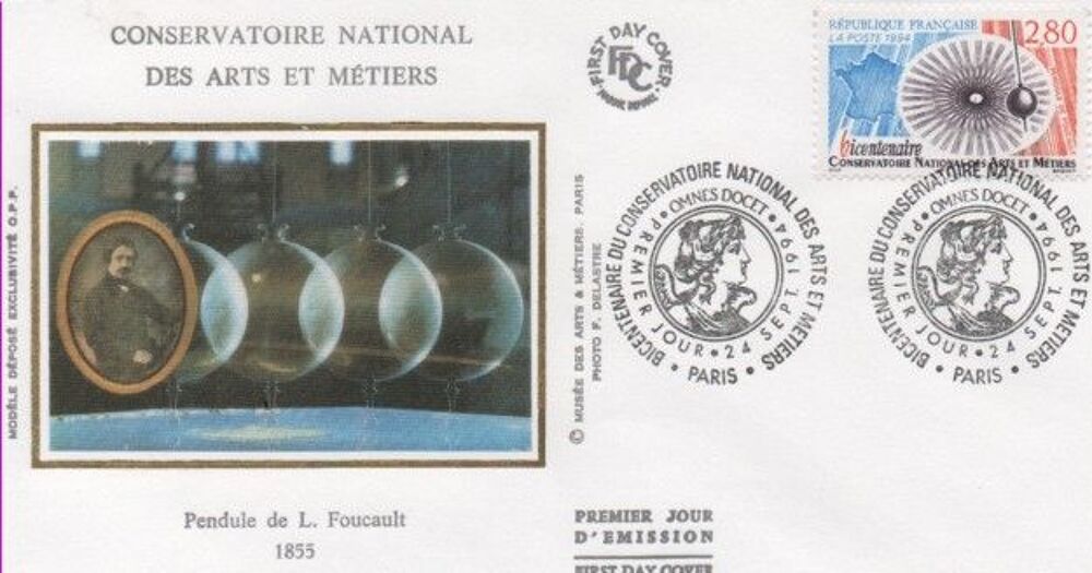 Enveloppe 1er Jour FDC CNAM 24/09/1994 Bicentenaire 
