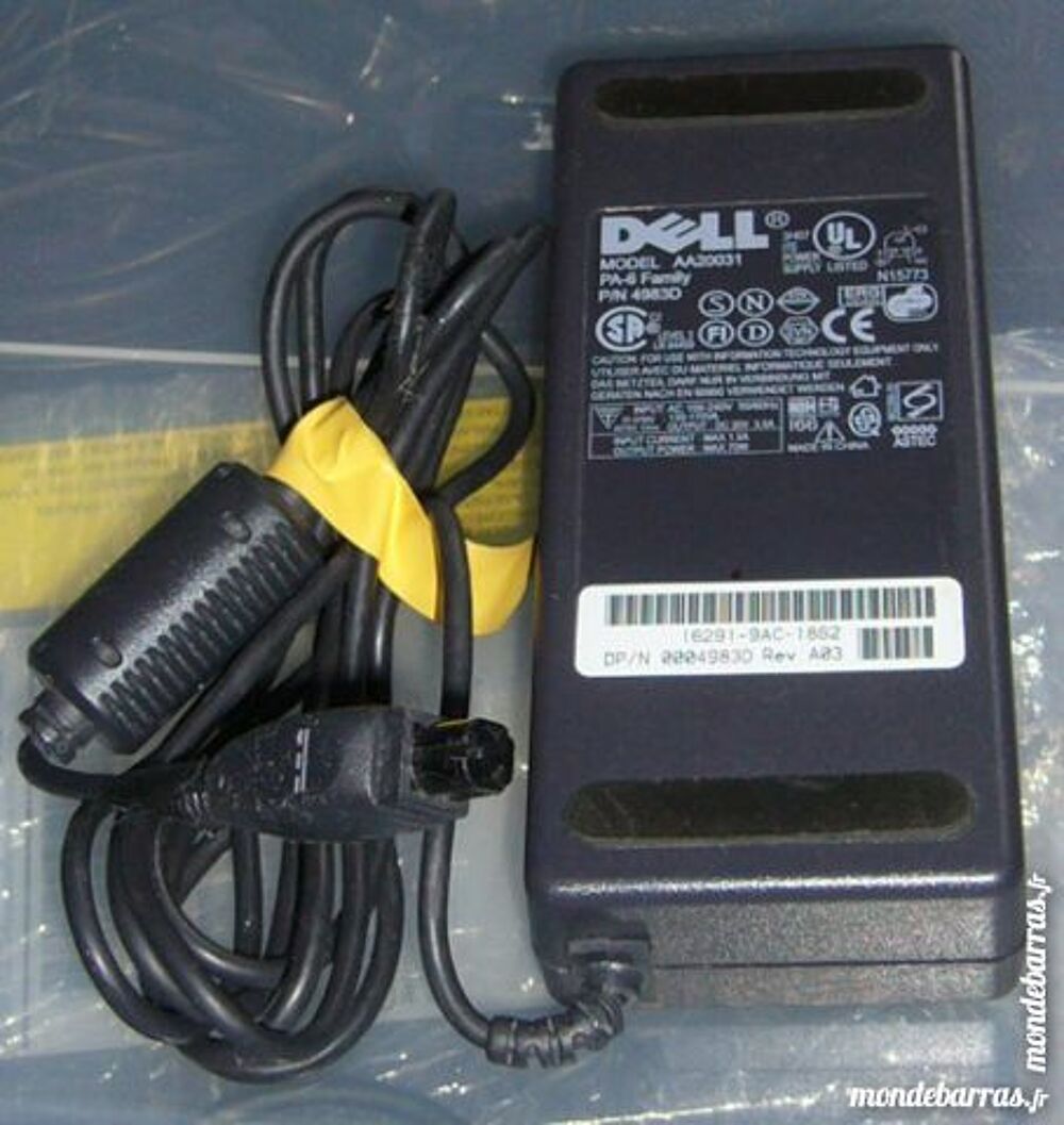 chargeur adaptateur dell AA20031 pc portable Matériel informatique
