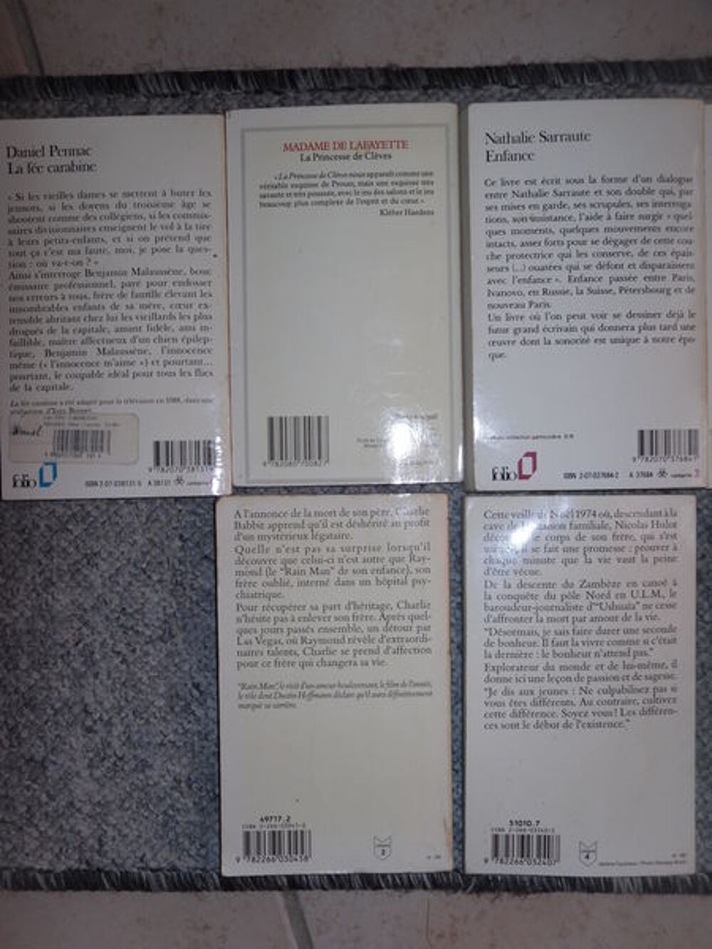 Lot de 8 livres, 5 litt&eacute;raire fran&ccedil;ais lyc&eacute;e-Univ Livres et BD