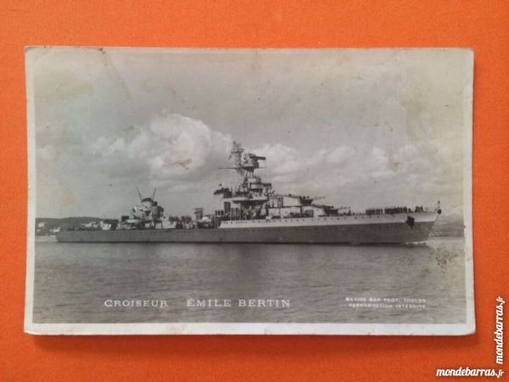 Carte postale Croiseur Emile Bertin 