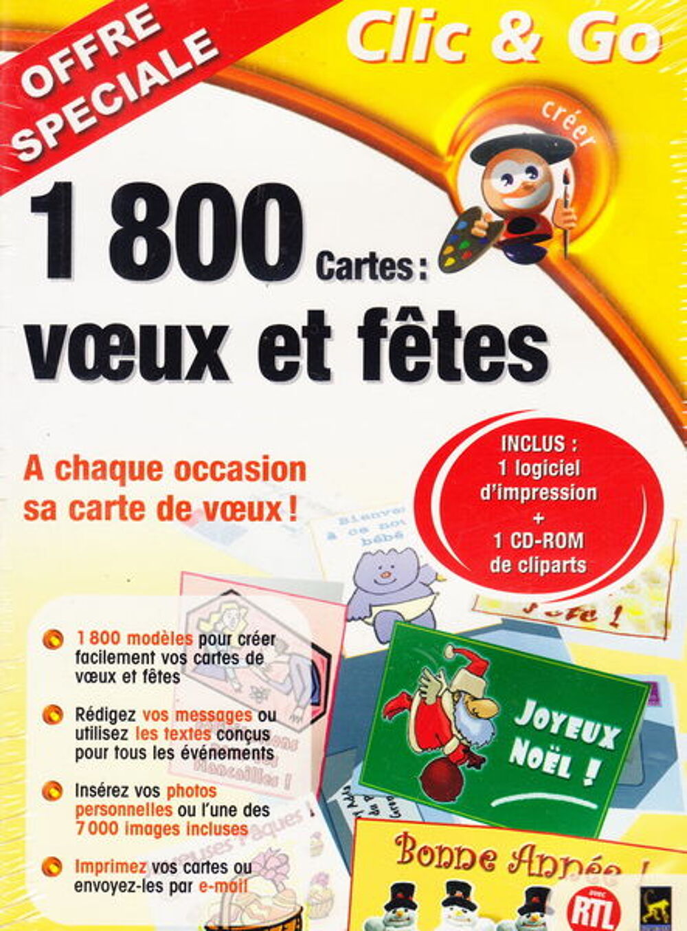 COFFRET CD 1800 Cartes voeux et f&ecirc;tes NEUF blister
Consoles et jeux vidéos