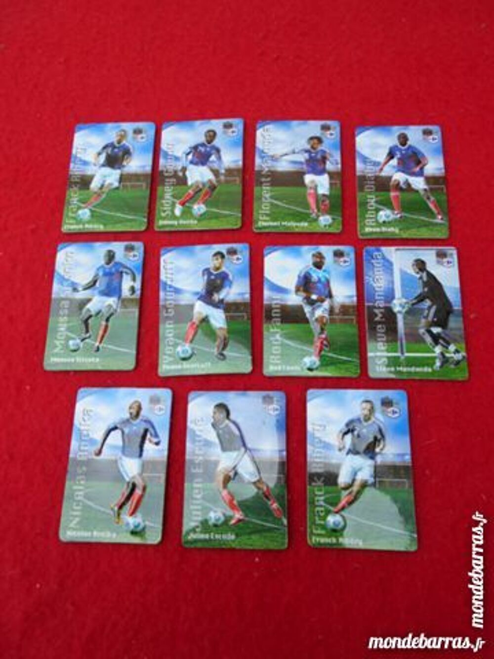 11 MAGNETS Equipe de France de Football 