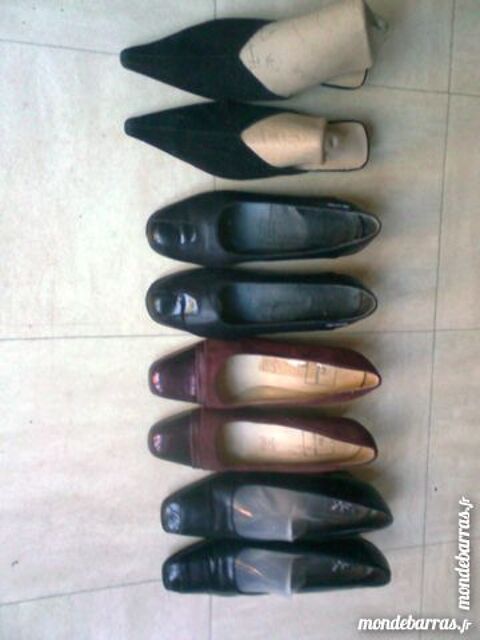 lot de 4 p. chaussures talons cuir - 38 - zoe 3 Martigues (13)