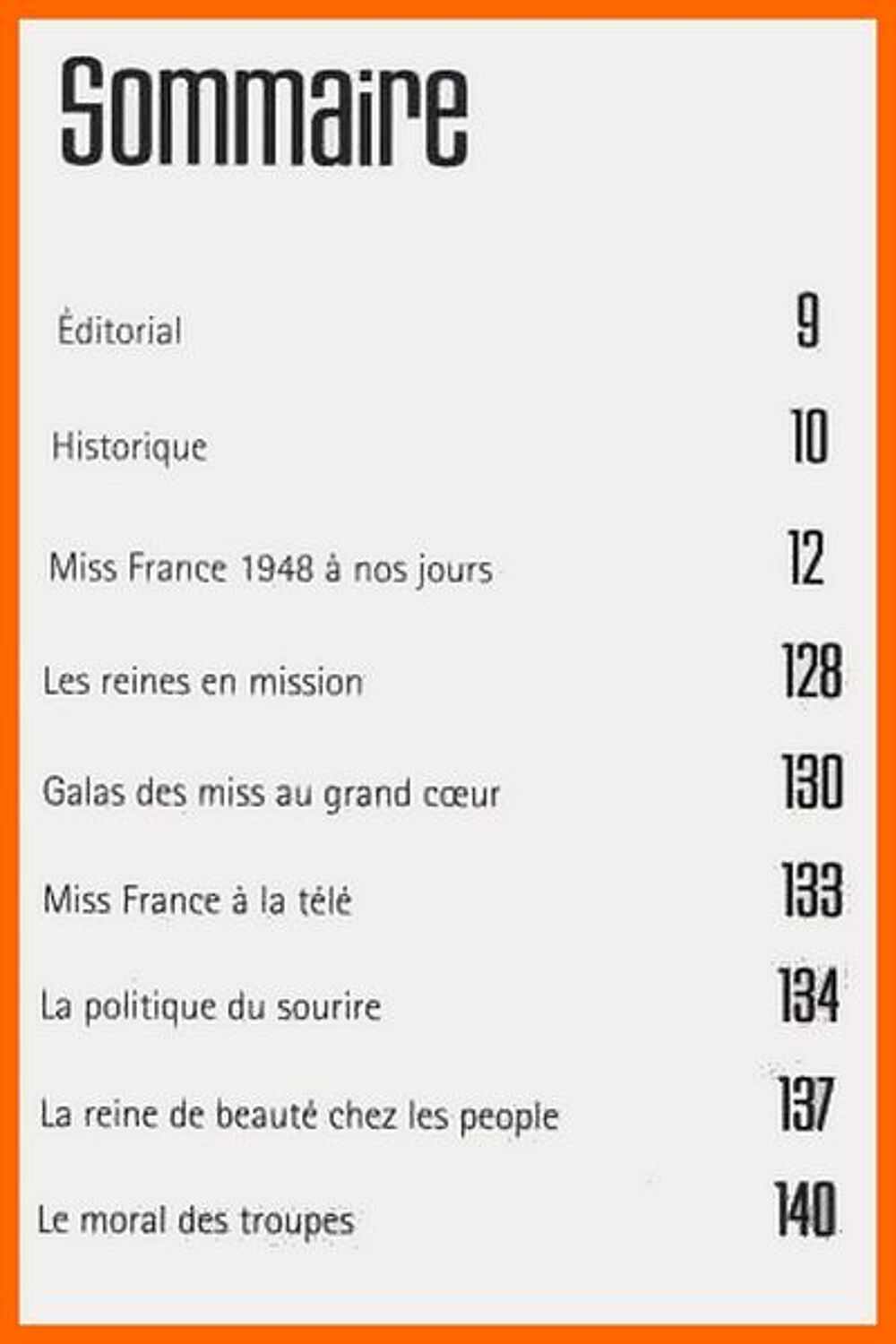  SAGA DES MISS FRANCE - FONTENAY / prixportcompris Livres et BD