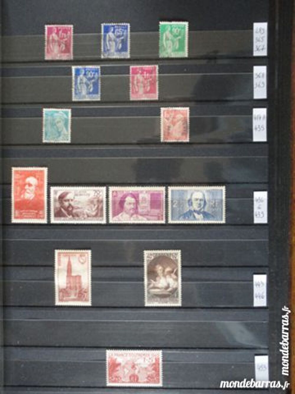 timbres fran&ccedil;ais oblit&eacute;r&eacute;s n&deg; et c&ocirc;te t3 