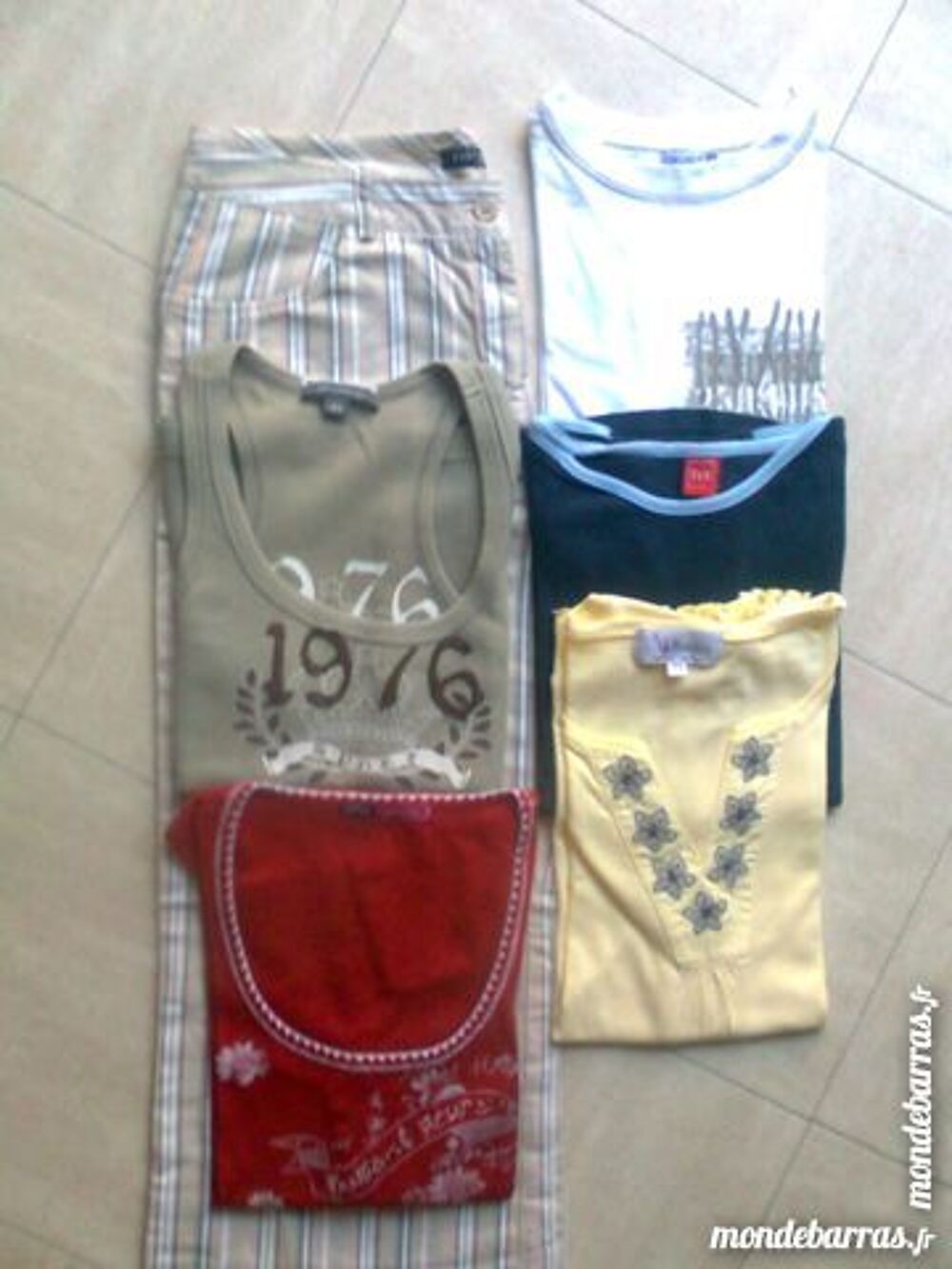 lot : pantalon + 5 tee shirts - 38/40 - zoe Vêtements
