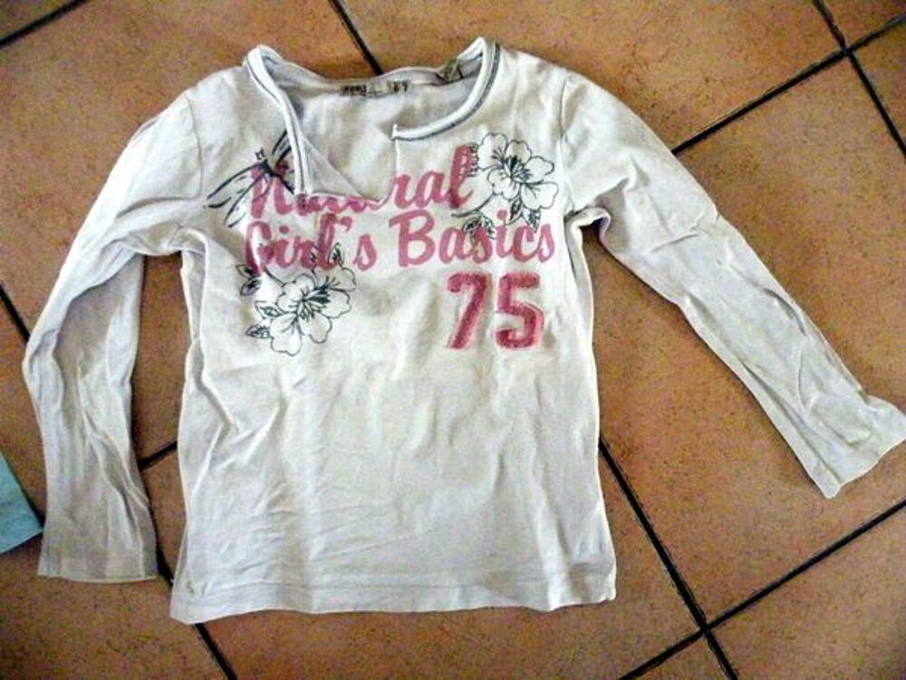 T shirt "girl" 6 7 ans manche longue Vêtements enfants