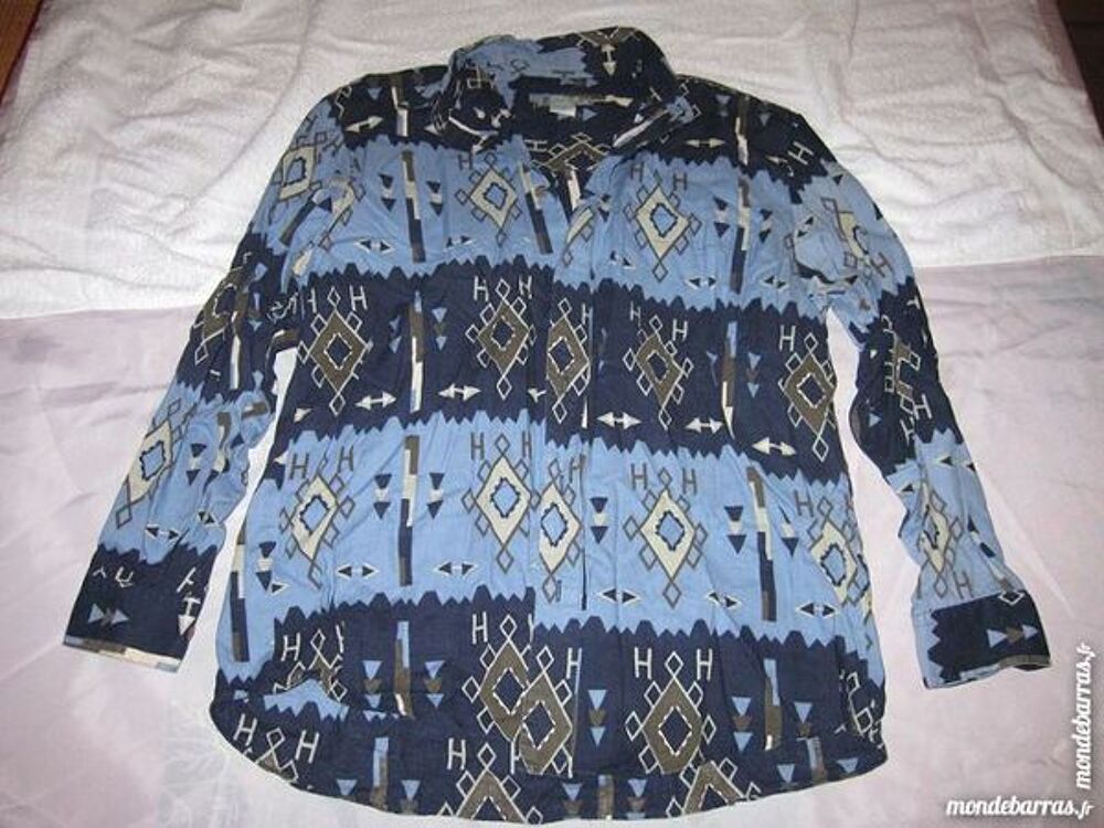 Chemise Naf Naf Coton Taille 2-3 Bleu V�tements