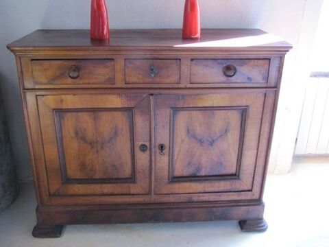 Buffet Louis Philippe Chne placage Merisier 
TBE d'origine 700 Montauban-de-Bretagne (35)