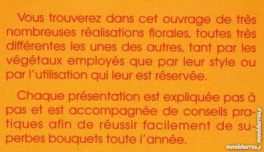 FLEURS - JARDINAGE - BOUQUETS Livres et BD