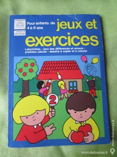 Livre Jeux et exercices pour enfants de 4  6ans 2 Goussainville (95)