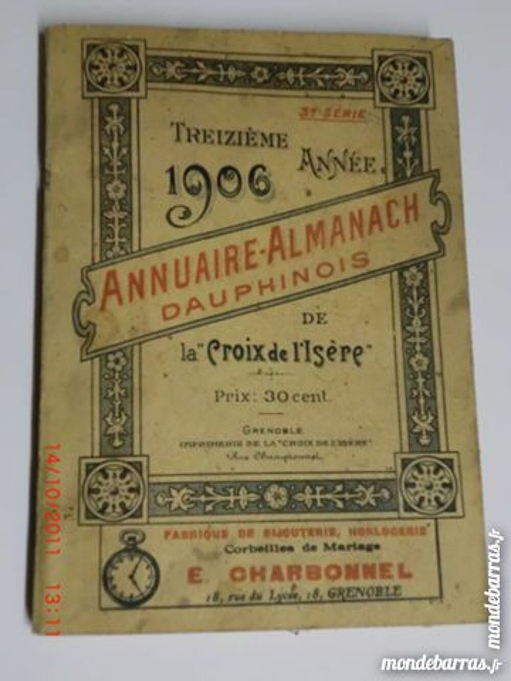 annuaire almanach dauphinois 1906 p5 Livres et BD