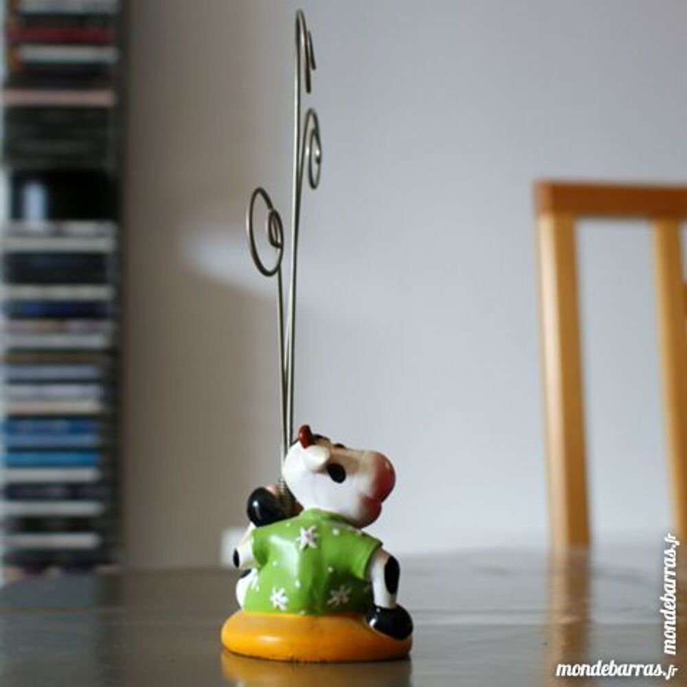 Porte-photos &laquo;vache&raquo; en r&eacute;sine Décoration