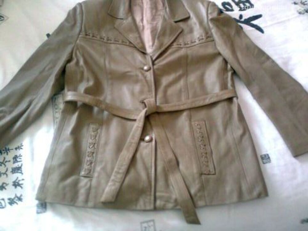 veste beige cuir - 42 - zoe Vêtements