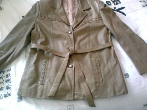 veste beige cuir - 42 - zoe 23 Martigues (13)