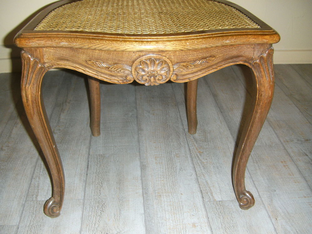 CHAISE STYLE REGENCE CHENE ,CANNEE Meubles