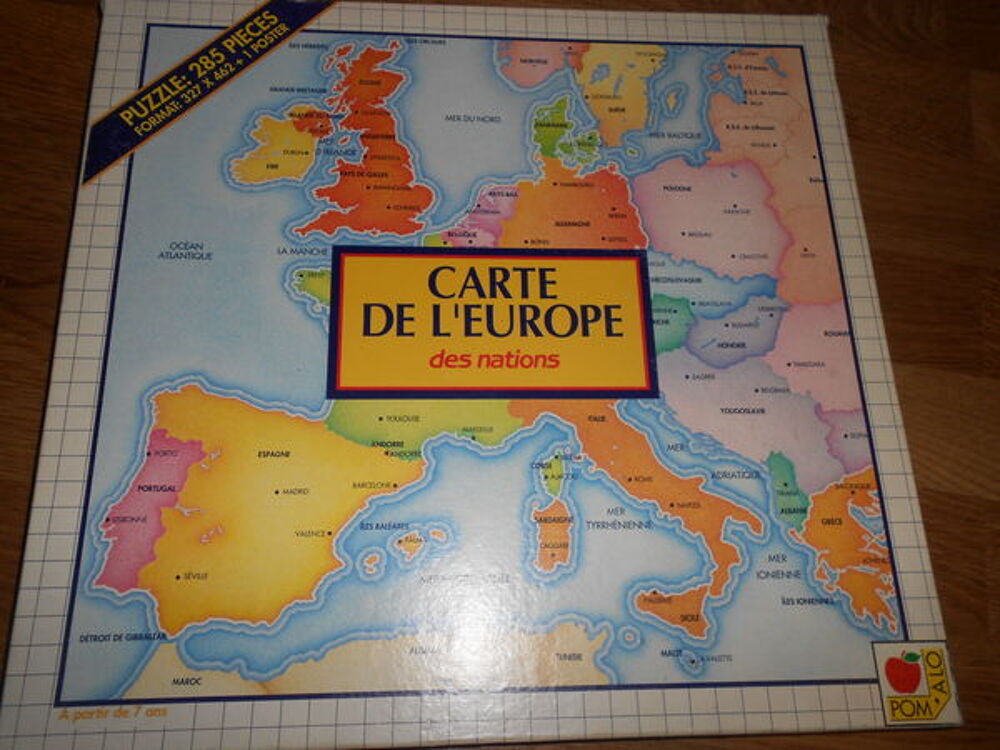 Puzzle 285 pi&egrave;ces sur l'Europe Jeux / jouets