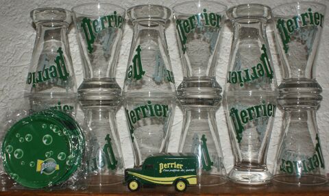 12 verres perrier + sous verres+ auto 35 Montcy-Notre-Dame (08)