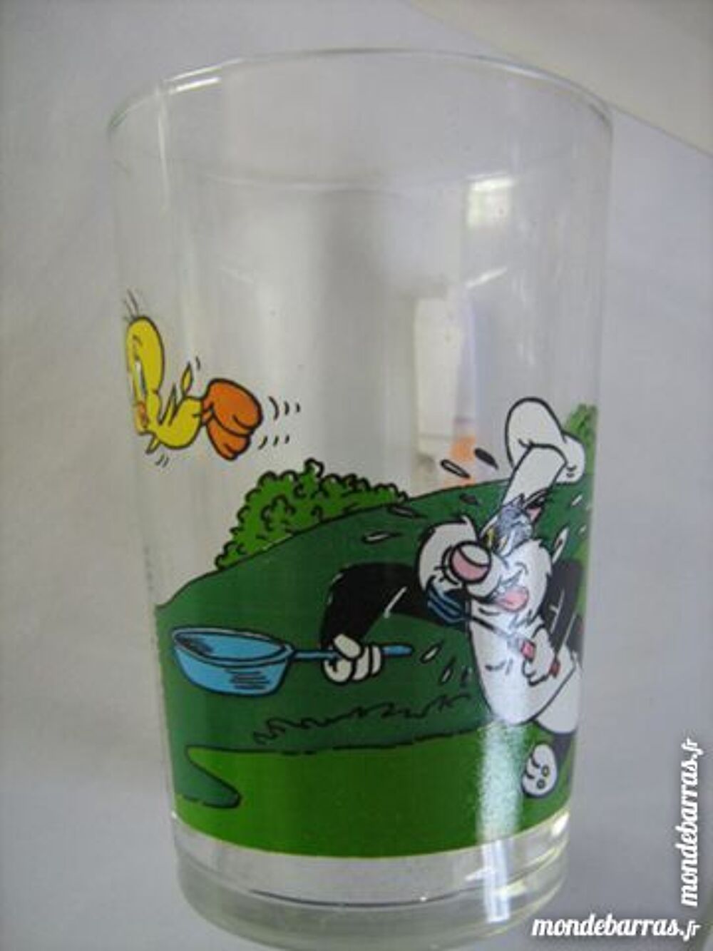 VERRE DESSIN ANIME TITI ET GROS MINET BD 