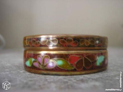 PETITE BOTE, EMAUX CLOISONNES, Ton marron, 4 cm 15 Lons-le-Saunier (39)
