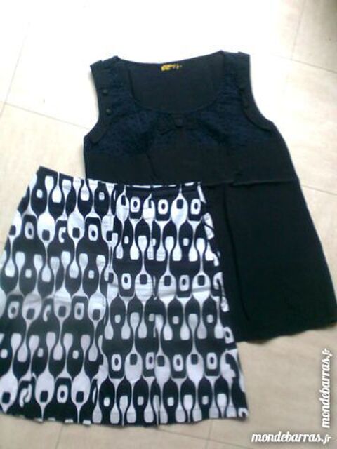 jupe imprime + tunique noire 38.40 - zoe 4 Martigues (13)