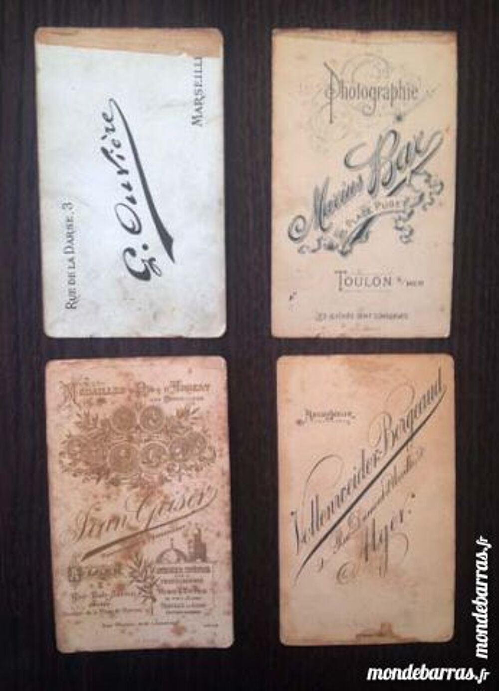 4 CDV portraits fillettes 