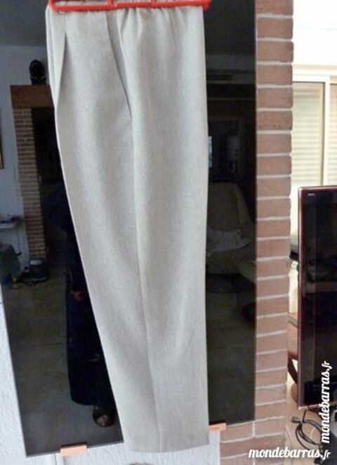 pantalon femme fil  fil beige ANNE WEYBURN 38/40 12 Hyres (83)